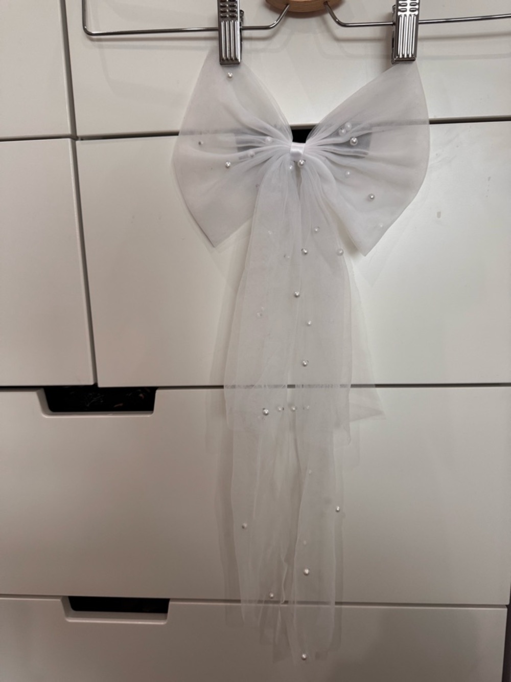 Bridal  bow hair clip